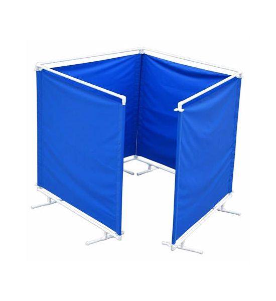 Quad Panel PVC Portable Privacy Screen | Medical Room Divider | Beauvais Medical Equipments