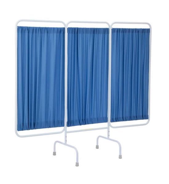 Designer Three Panel Cloth Stationary Privacy Screen | Beauvais Medical Equipments