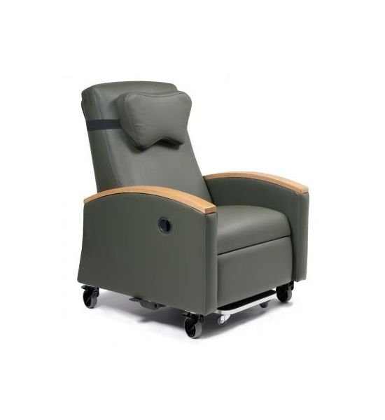 Ortho Biotic II Clinical Care Recliner, Wood Arms